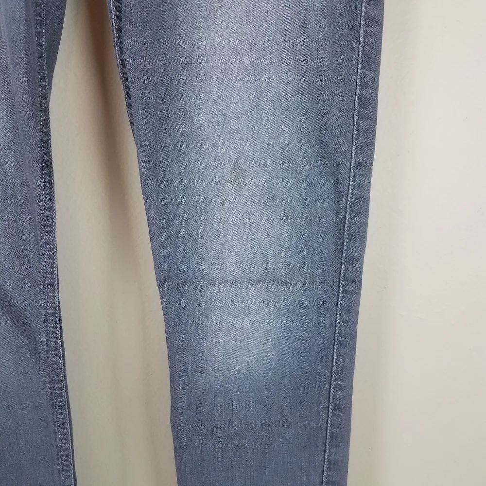 7FAM Gwenevere Skinny Stretch Grey Ankle Jeans - Picture 9 of 11